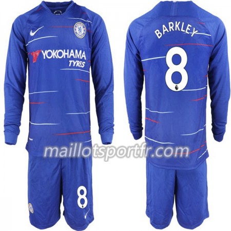 Maillot de Foot Chelsea Ross Barkley 8 Enfant Domicile 2018/19 ML